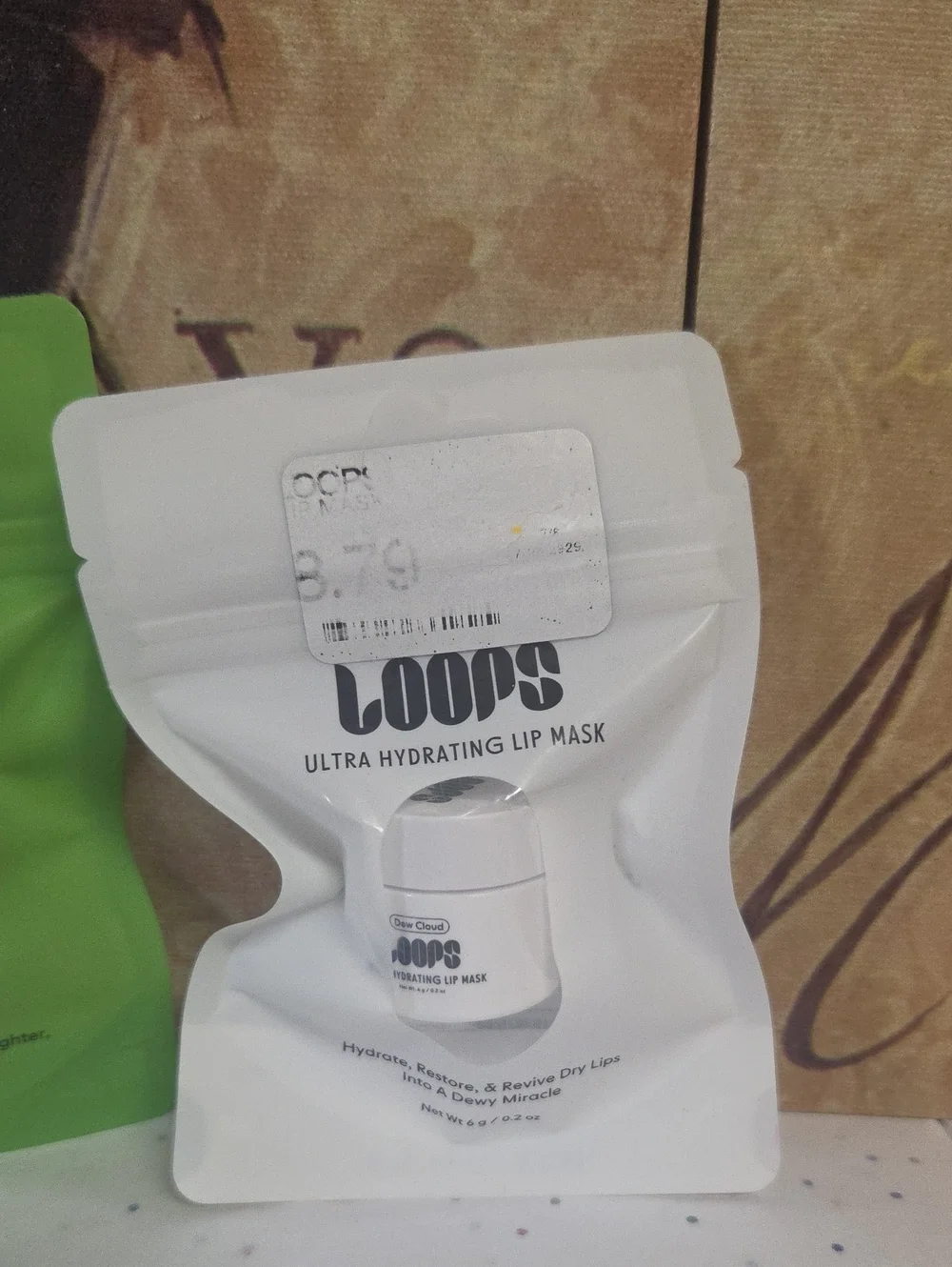 LOOPS Exfoliatijg And Ultra Hydrating Lip Mask Duo - Green & White